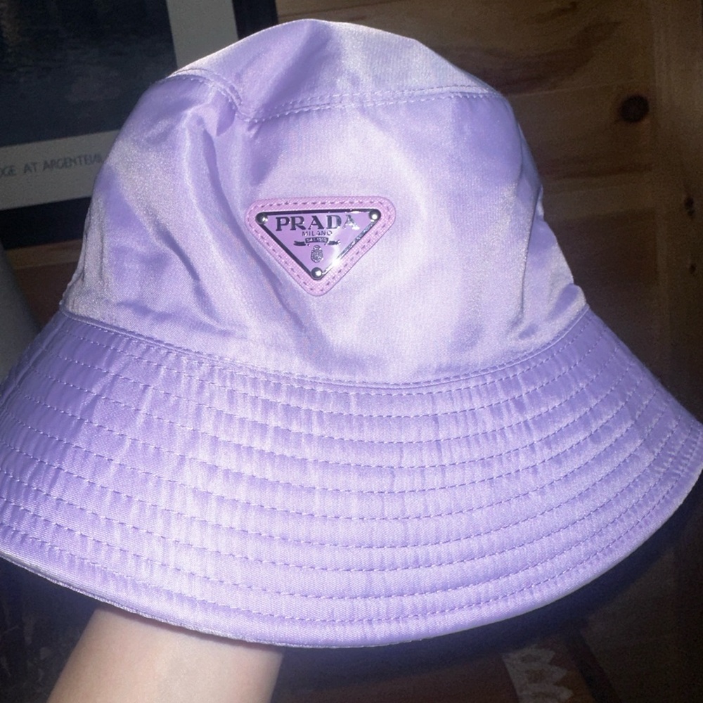 Purple bucket hat